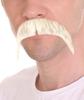 BC GOODS BY Men's Cowboy Realistic Mustache  Thick Self Adhesive Horseshoe Style Human Hair - Facial Hairpiece for Cosplay, Costume Parties, Themed Events & Special Occasions - White view 2