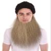 BC GOODS BY Dapper Mens Faux Beard Realistic Sharp Dressed Facial Hair, Light Brown view 1