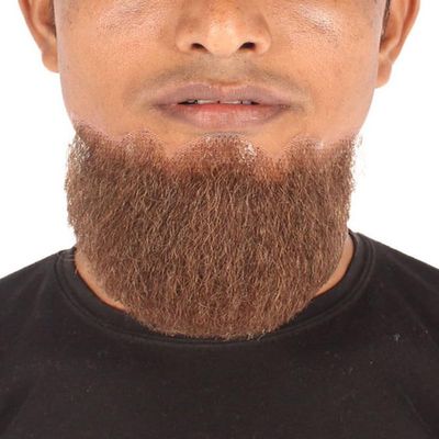 BC GOODS BY Mens Cosplay Facial Hair Genuine Human Hair Beards, Brown