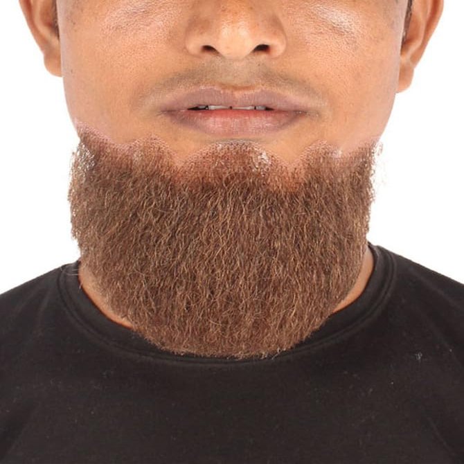 BC GOODS BY Mens Cosplay Facial Hair Genuine Human Hair Beards, Brown