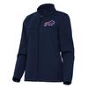 Antigua Women's Navy Buffalo Bills Links 2 Golf Full-Zip Jacket view 1
