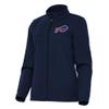Antigua Women's Navy Buffalo Bills Links 2 Golf Full-Zip Jacket view 1
