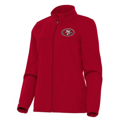 Antigua Women's Scarlet San Francisco 49ers Links 2 Golf Full-Zip Jacket