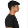 BC GOODS BY Men's Horseshoe Mustache  Thick Self Adhesive Realistic Facial Hair - Human Hair for Cosplay, Costume Parties, Themed Events & Special Occasions - Mixed Grey view 4