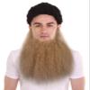 BC GOODS BY Dapper Mens Faux Beard Realistic Sharp Dressed Facial Hair, Soft Brown view 1
