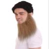 BC GOODS BY Dapper Mens Faux Beard Realistic Sharp Dressed Facial Hair, Soft Brown view 2