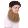 BC GOODS BY Dapper Mens Faux Beard Realistic Sharp Dressed Facial Hair, Soft Brown view 3
