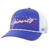 47 Men's Royal/White New York Giants Downburst Relaxed Hitch Trucker Adjustable Hat view 1