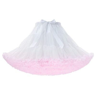 banpise Tulle Petticoat for Women Puffy Skirts Ballet Dance Cosplay Costumes White Pink
