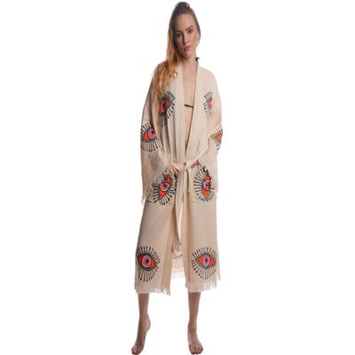 Otantica Home 100% Organic Cotton Kimono (Psytantica, L-XL)