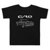 1971 Chevy C10 Black T-Shirt for Vintage Truck Owners Enthusiasts Toddler Short Sleeve Tee