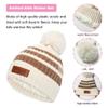 Kids Toddlers Winter Beanie Hats Gloves Neck Warmer Scarf Set Gifts for Girls Boys (Neck Warmer & Apricot) view 2