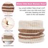 Kids Toddlers Winter Beanie Hats Gloves Neck Warmer Scarf Set Gifts for Girls Boys (Neck Warmer & Apricot) view 3