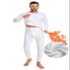 Cyathea Mens Thermal Underwear Set Ultra Thick for Cold Weather Fleece Lined Long Johns Winter Base Layer Top and Bottom Heavyweight Fleece White XXL view 1