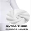 Cyathea Mens Thermal Underwear Set Ultra Thick for Cold Weather Fleece Lined Long Johns Winter Base Layer Top and Bottom Heavyweight Fleece White XXL view 2