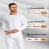 Cyathea Mens Thermal Underwear Set Ultra Thick for Cold Weather Fleece Lined Long Johns Winter Base Layer Top and Bottom Heavyweight Fleece White XXL view 3