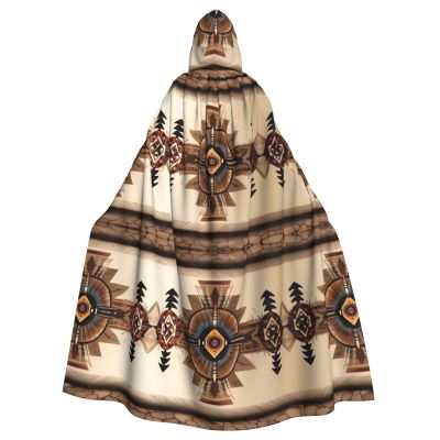 YYHWHJDE Native American Painting Prints Adult Quality hooded cape Hooded Cloak Suitable for Halloween, cosplay costumes, Christmas