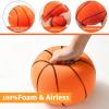 A Silent Basketball Dribbling Indoor - Airless Foam Quiet Ball, Noiseless Dribble Up Size 7 9.44" 29.5" Basket Ball, Soundless Soft Evolution Basketball Game Indoor (Yellow) view 2