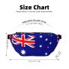 Australian flag Fanny Pack Crossbody Bag  Versatile Sling Bag for Men & Women with Zipper Pockets, Ideal for Travel, Running view 3