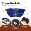 Michigan State Flag Fanny Pack Crossbody Bag  Versatile Sling Bag for Men & Women with Zipper Pockets, Ideal for Travel, Running view 4