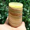 4 Pack Small Green Onyx Trinket Box/Jewelry Box, Banded Onyx Mini Container, Handmade Crystal Jar view 2