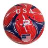 PLAYPRO Country Training Soccer Ball - Elite Edition - for All Ages - Size 2, 3, 4 and 5 (USA - RED, 5) view 1