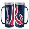 Boelter Brands MLB Hype Double Wall Vacuum Insulated 15oz Stainless Steel Mug (Atlanta Braves) view 1