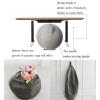 Yoga Ball Chair Cover - Pregnancy Birthing Ball Cover 55/65/75cm Stability Ball Chair For Ergonomic Seating Home, Office, Pilates, Yoga, Stability And Fitness(Not Including Ball)(GRAY,25.5"65cm) view 4
