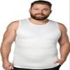 QORE LOGIQ Gynecomastia Compression Shirt Men - Premium Slimming Undershirt Compression Tank Top Mens Shapewear & Body Shaper, 5X-Large Regular, White view 2