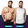 QORE LOGIQ Gynecomastia Compression Shirt Men - Premium Slimming Undershirt Compression Tank Top Mens Shapewear & Body Shaper, 5X-Large Regular, White view 3