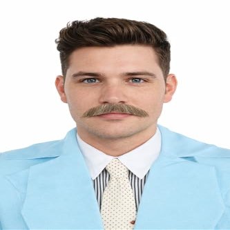 BC GOODS BY Men's Cosplay Facial Hair Real Human Hair Mustache for a Natural Look, Light Grey