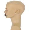 BC GOODS BY Men's Realistic Imperial Handlebar Mustache  Thick Self Adhesive Human Hair  Facial Accessory for Cosplay & Events - Brown view 3