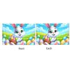 12x18 Inch Easter-Rabbit-Eggs-Daisies Polyester Car Flag, Double-Sided Car Window Flag For Vehicle And Trucks view 2
