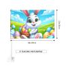 12x18 Inch Easter-Rabbit-Eggs-Daisies Polyester Car Flag, Double-Sided Car Window Flag For Vehicle And Trucks view 3