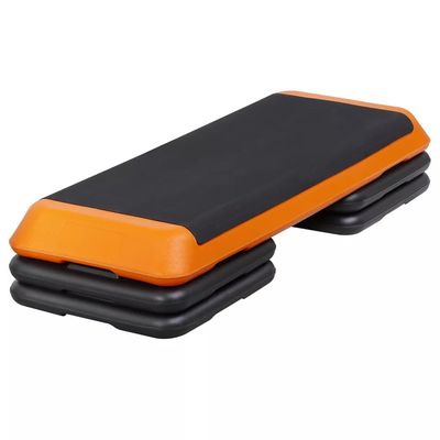 43" Fitness Aerobic Step Platform Exercise Adjust Trainer W/Risers (Yellow)