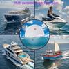 2 Pcs Boat Hatch,4" White Marine Hatch - Boat Access Hatch, Round Inspection Deck Plate Hatch with Detachable Cover for Boat Yacht, UV Resistant view 3