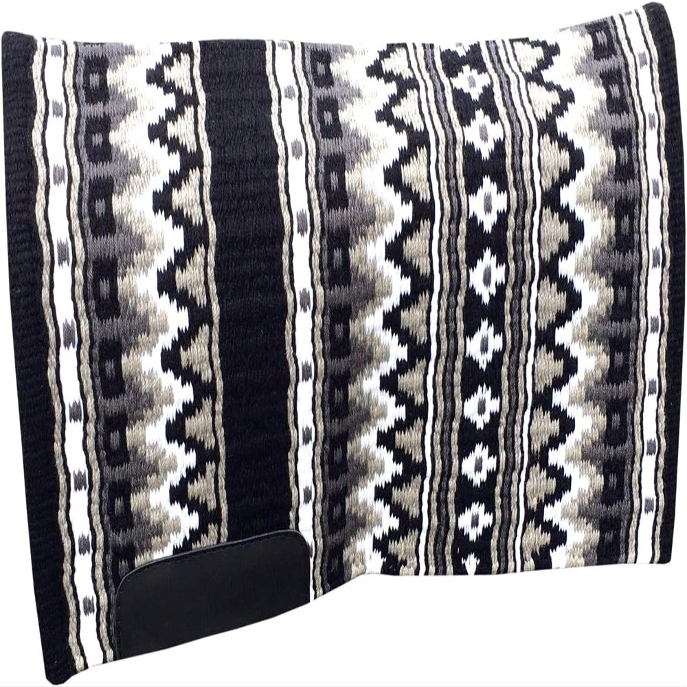 AD Saddlery Saddle Pad/Blanket for Horses Western Show Horse Saddle Blanket New Zealand Design Handmade Wool Saddle Blanket Top Wool Saddle Pad Regular Size : 34" L x 36" W x 1" inches MO150