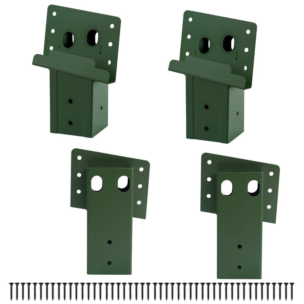4 Pcs Outdoor 4x4 Compound Angle Brackets,Deer Stand Brackets for Deer Stand, Hunting Blinds and Tree Houses