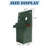 4 Pcs Outdoor 4x4 Compound Angle Brackets,Deer Stand Brackets for Deer Stand, Hunting Blinds and Tree Houses view 2