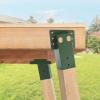 4 Pcs Outdoor 4x4 Compound Angle Brackets,Deer Stand Brackets for Deer Stand, Hunting Blinds and Tree Houses view 3