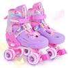 2PM SPORTS Roller Skates Girls Ages 5-8 8-12 3-5 4-7 6-12 10-12 with Light Up Wheels, Outdoor Indoor Girls Rollerskates for Kids Beginner Size 10C 11C 12C 13C 1 2 3 4 5 6 Pink Butterfly view 1