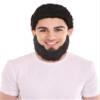 BC GOODS BY Men's Synthetic Full Beard, Perfect for Halloween & Cosplay and Themed Parties - Black view 1