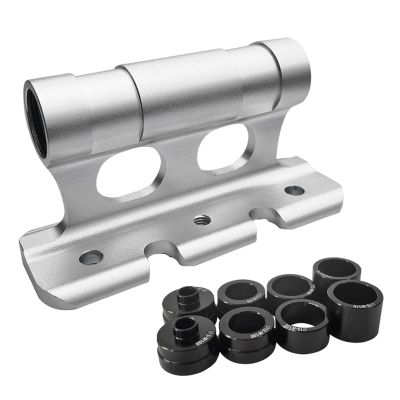Premium Bike Fork Holder for Effortless Bike Transport, Argent