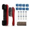 Pool Table Brush and Rail Cleaning Set - Kit, Red view 3
