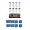Pool Table Brush and Rail Cleaning Set - Kit, Red view 4