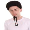 BC GOODS BY Mens Goatee Long Black Beard, Human Hair with Flame-Retardant Synthetic Fiber for Cosplay view 2