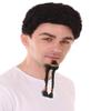 BC GOODS BY Mens Goatee Long Black Beard, Human Hair with Flame-Retardant Synthetic Fiber for Cosplay view 3