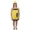 BC GOODS BY Adult Crayon Costume Bundle-Long-Sleeve Synthetic Fabric, Yellow - Small view 1