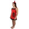 BC GOODS BY Adult Crayon Costume Bundle-Long-Sleeve Synthetic Fabric, Red - Small view 2