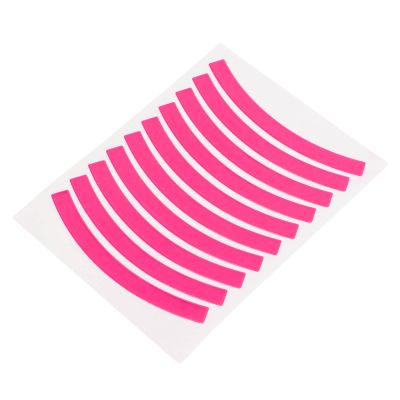 Senrusa Kids Balance Bike Reflective Stickers Bike Wheel Adhesive Decals Tape Safety Strips Balance Bike Accessories (Pink)